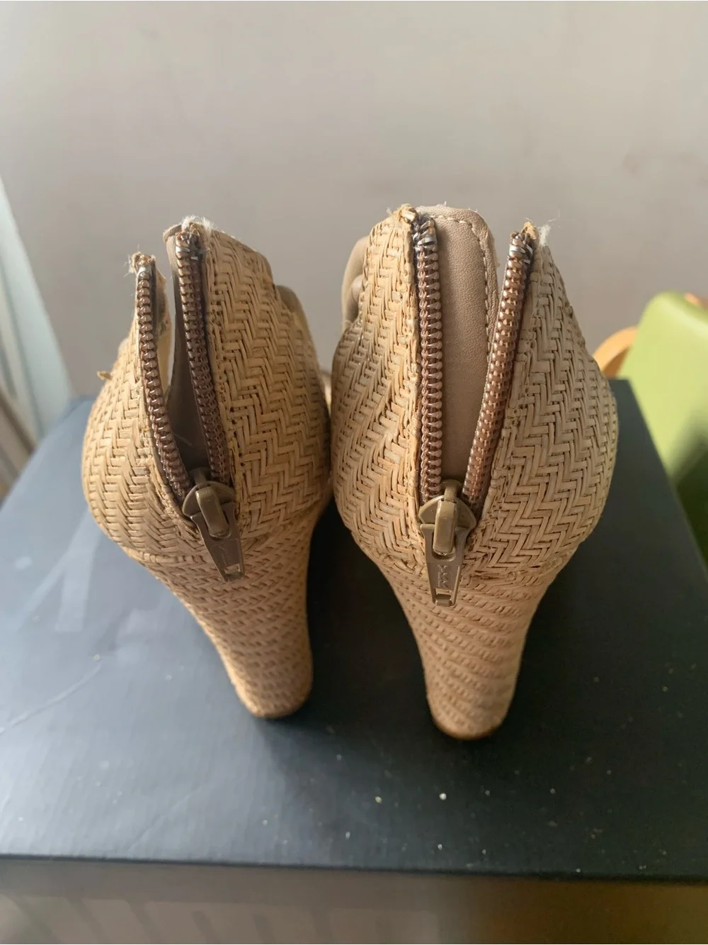 Women's Tan Wedge Sandals - Neutral Strappy Espadrille